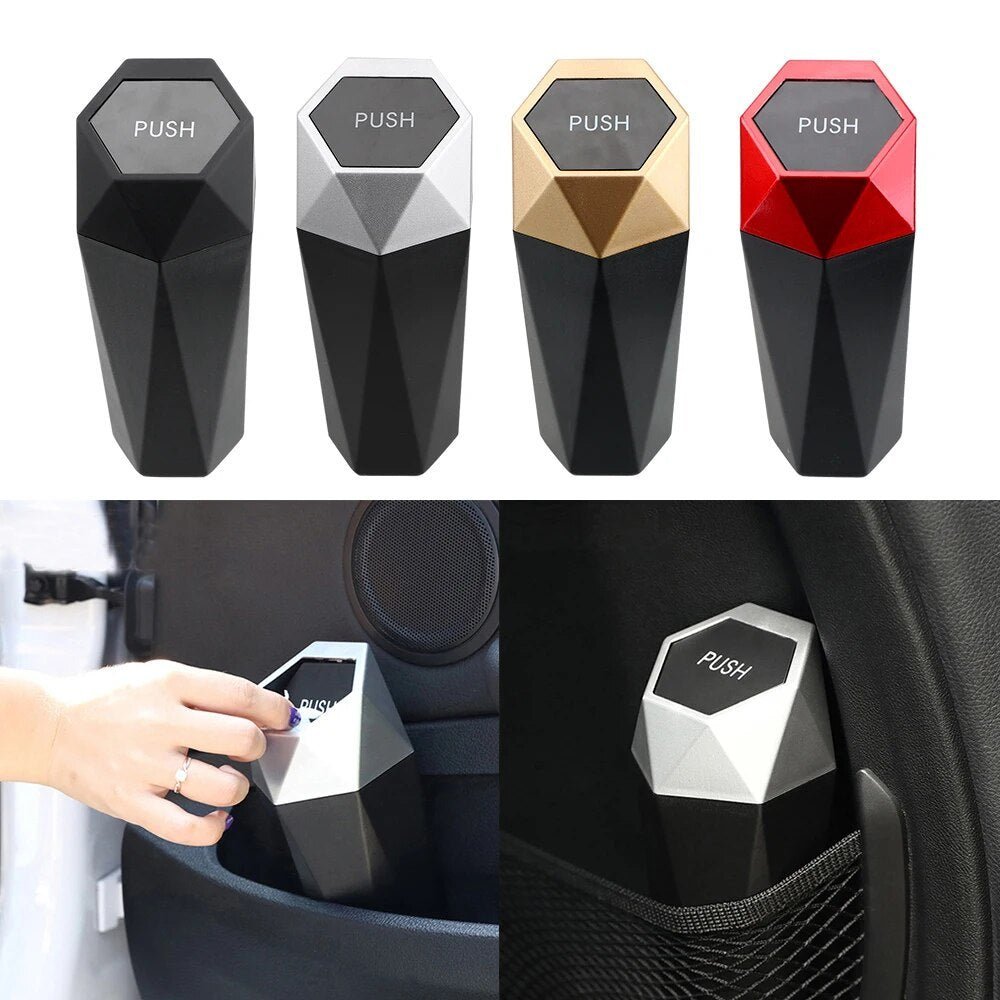 Compact Car Trash Bag for Cup Holder