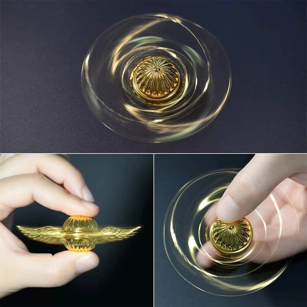 Relaxing Gold Fidget Spinner Toy