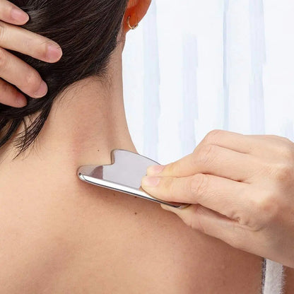 Relaxing Face Roller Stainless Steel Gua Sha Tool
