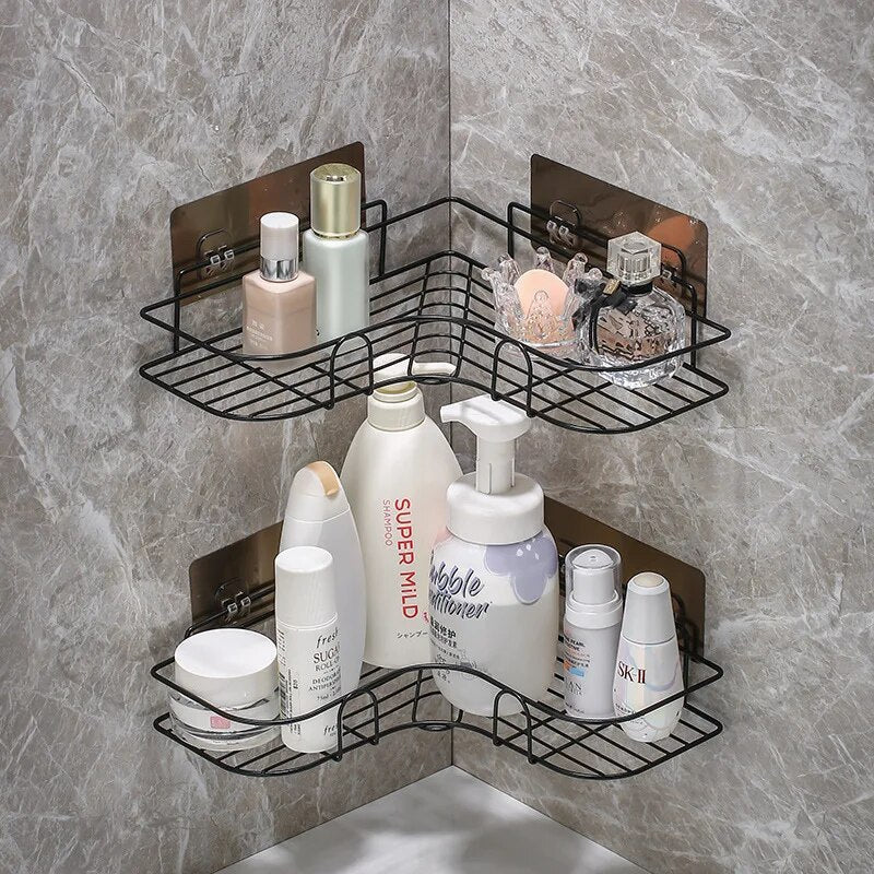 Compact Corner Bathroom Storage Organizer
