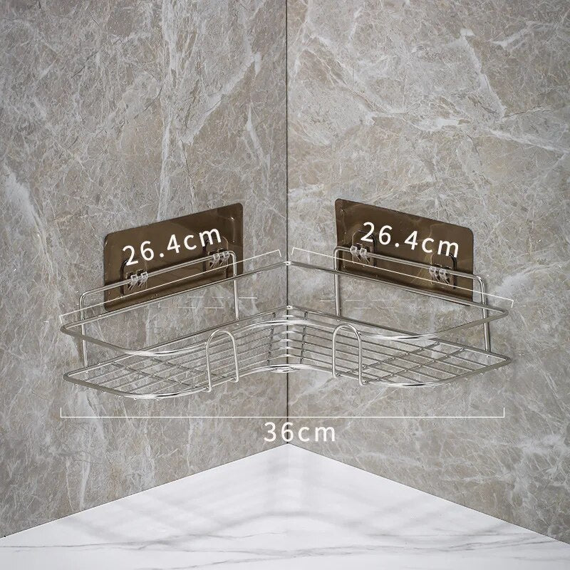 Compact Corner Bathroom Storage Organizer
