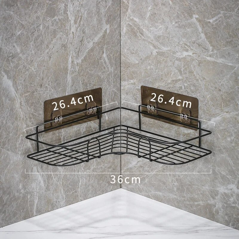 Compact Corner Bathroom Storage Organizer