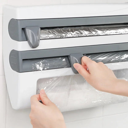 Compact Dispenser for Wrap and Paper Towels