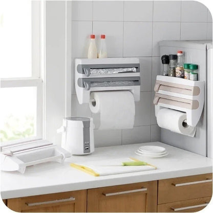 Compact Dispenser for Wrap and Paper Towels
