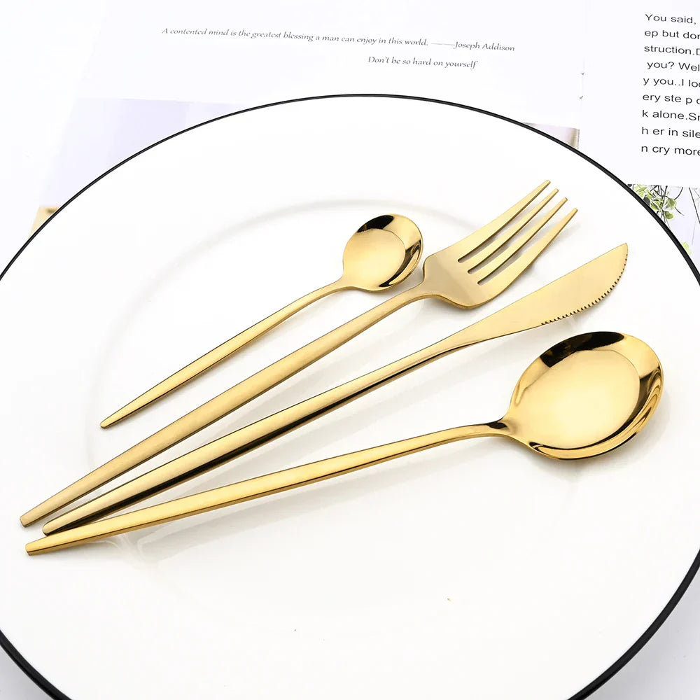 High Quality Metal Cutlery Dinner Set