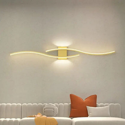 Slim LED Wall Lamp with Soft Warm Lighting