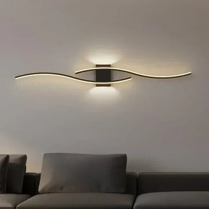 Slim LED Wall Lamp with Soft Warm Lighting