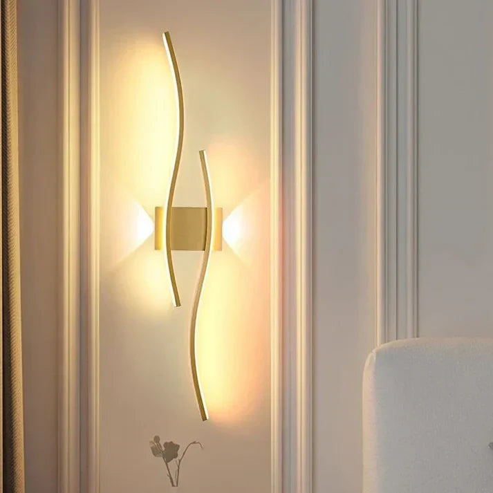 Slim LED Wall Lamp with Soft Warm Lighting