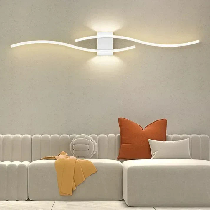 Slim LED Wall Lamp with Soft Warm Lighting
