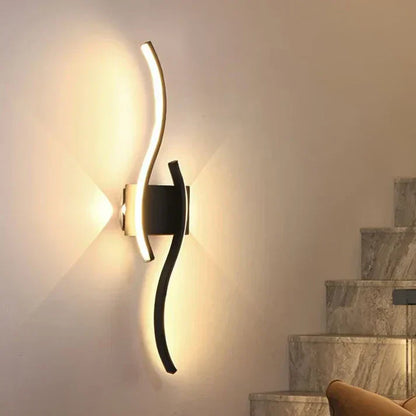 Slim LED Wall Lamp with Soft Warm Lighting