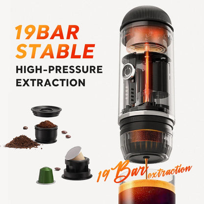 Compact Travel Espresso Maker with USB Charging
