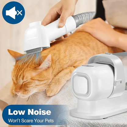Quiet Pet Grooming Kit with Vacuum and Clippers Set