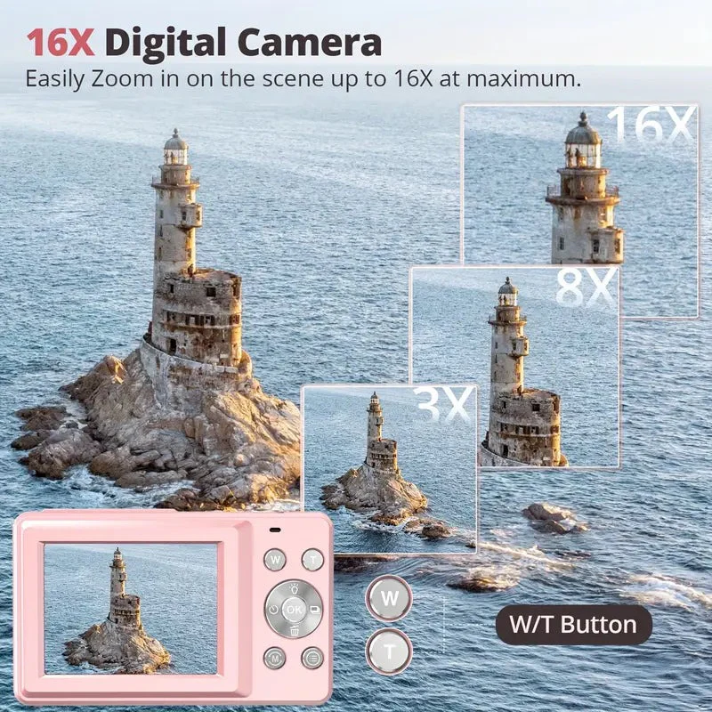Slim Vintage Style Digital Camera