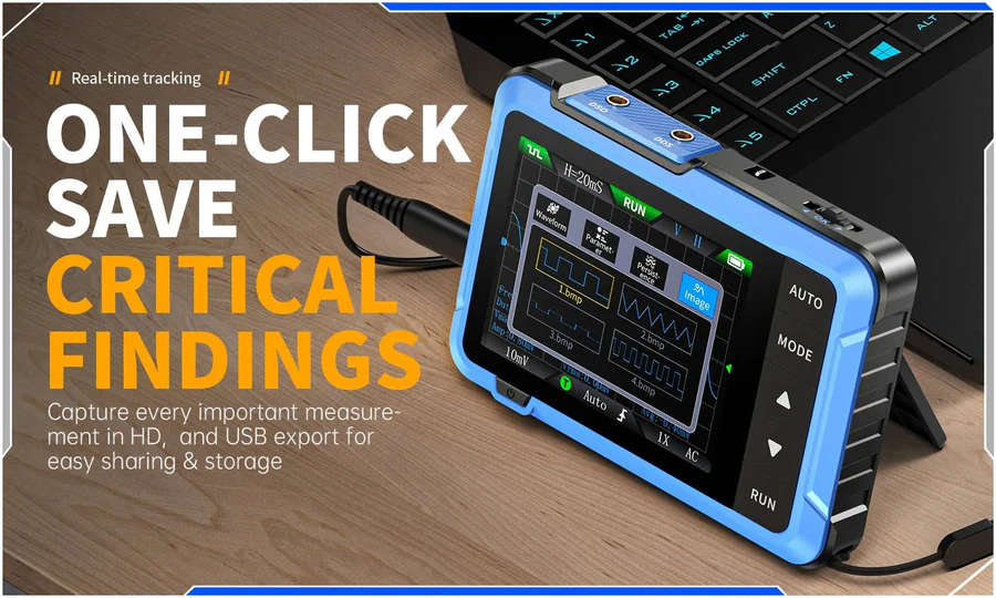Compact Handheld Oscilloscope for Electronics