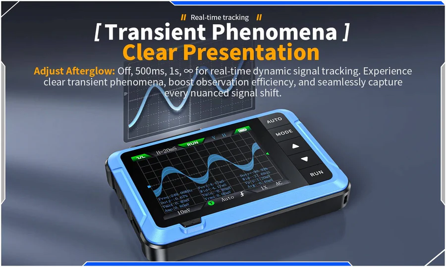 Compact Handheld Oscilloscope for Electronics