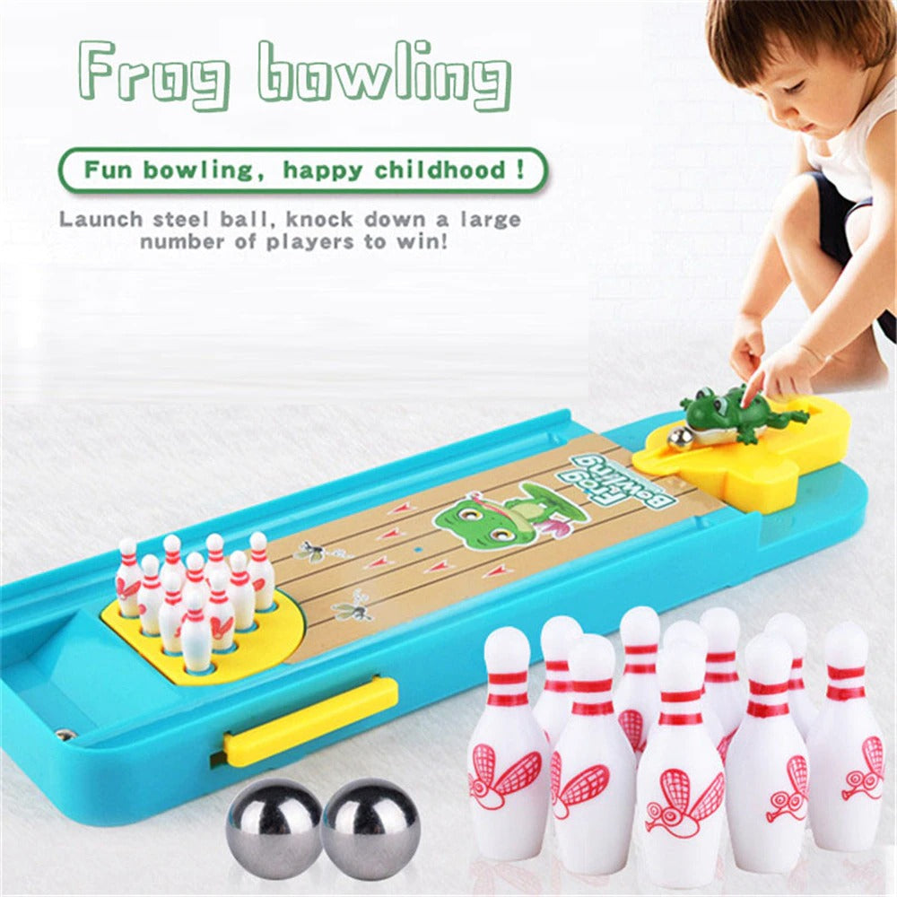 Compact Mini Bowling Game Set for Kids