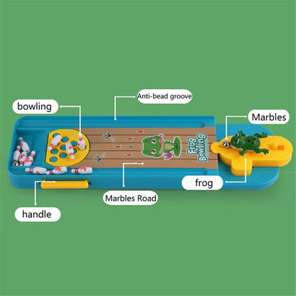 Compact Mini Bowling Game Set for Kids
