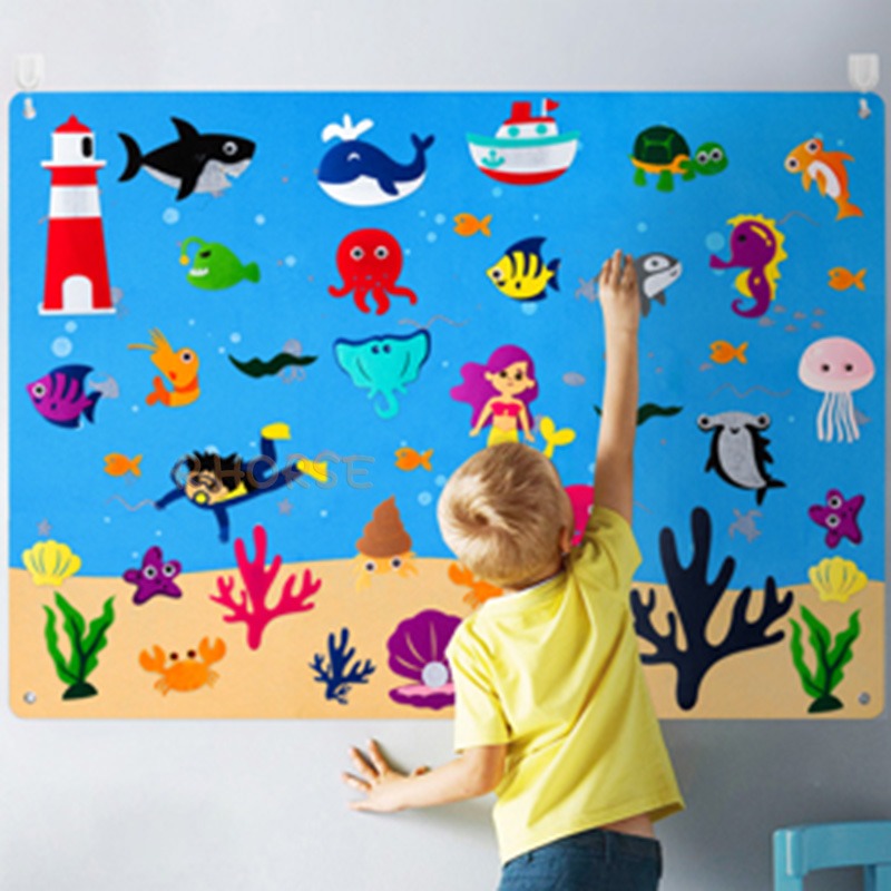 Interactive Kids Felt Learning Board