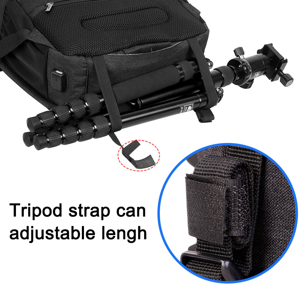 Compact Camera Backpack - Easy Access Travel Bag
