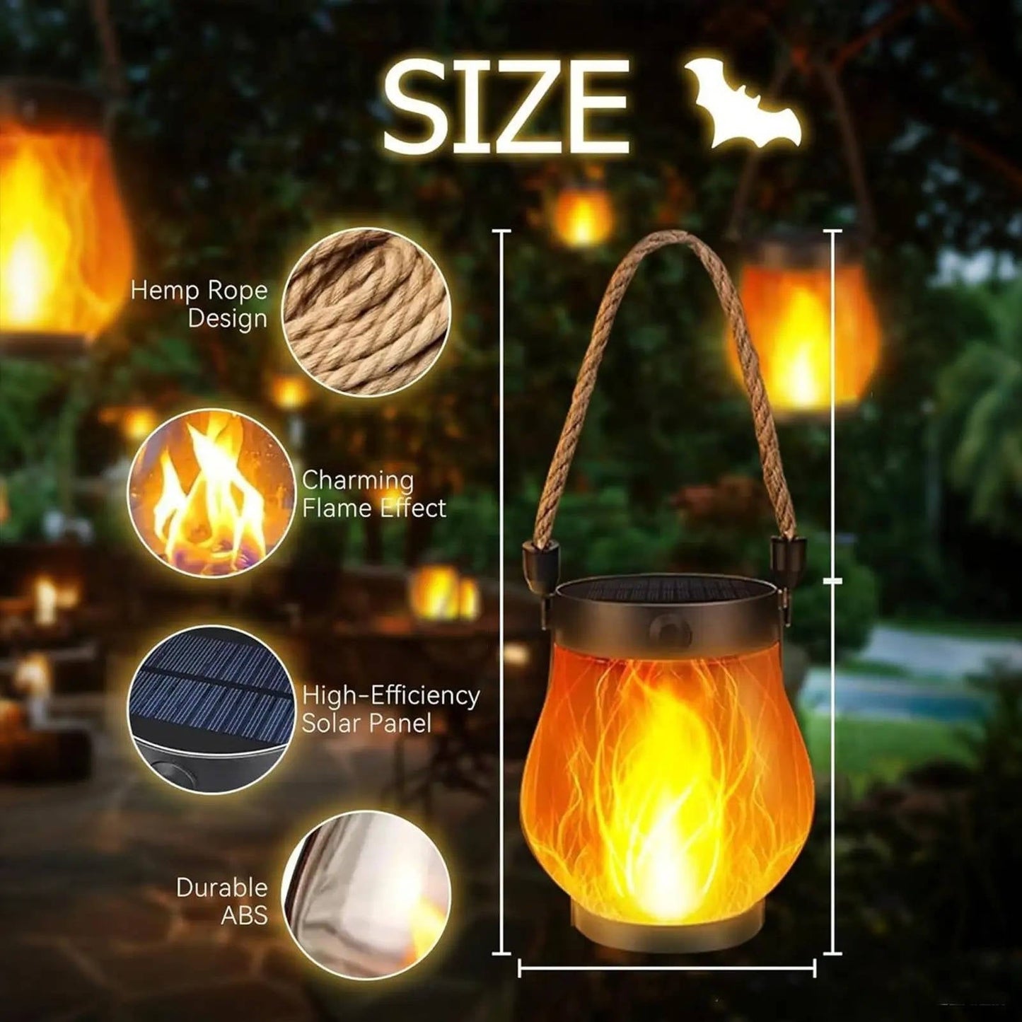 Warm Outdoor Patio Solar Lanterns