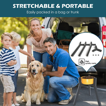 Tall Adjustable Pet Food Station