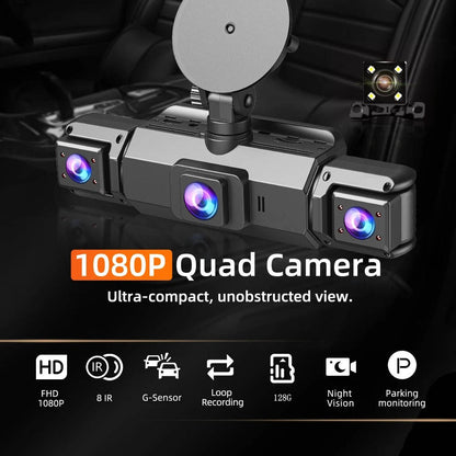 Dual Camera Car Dashboard Recorder With Night Vision