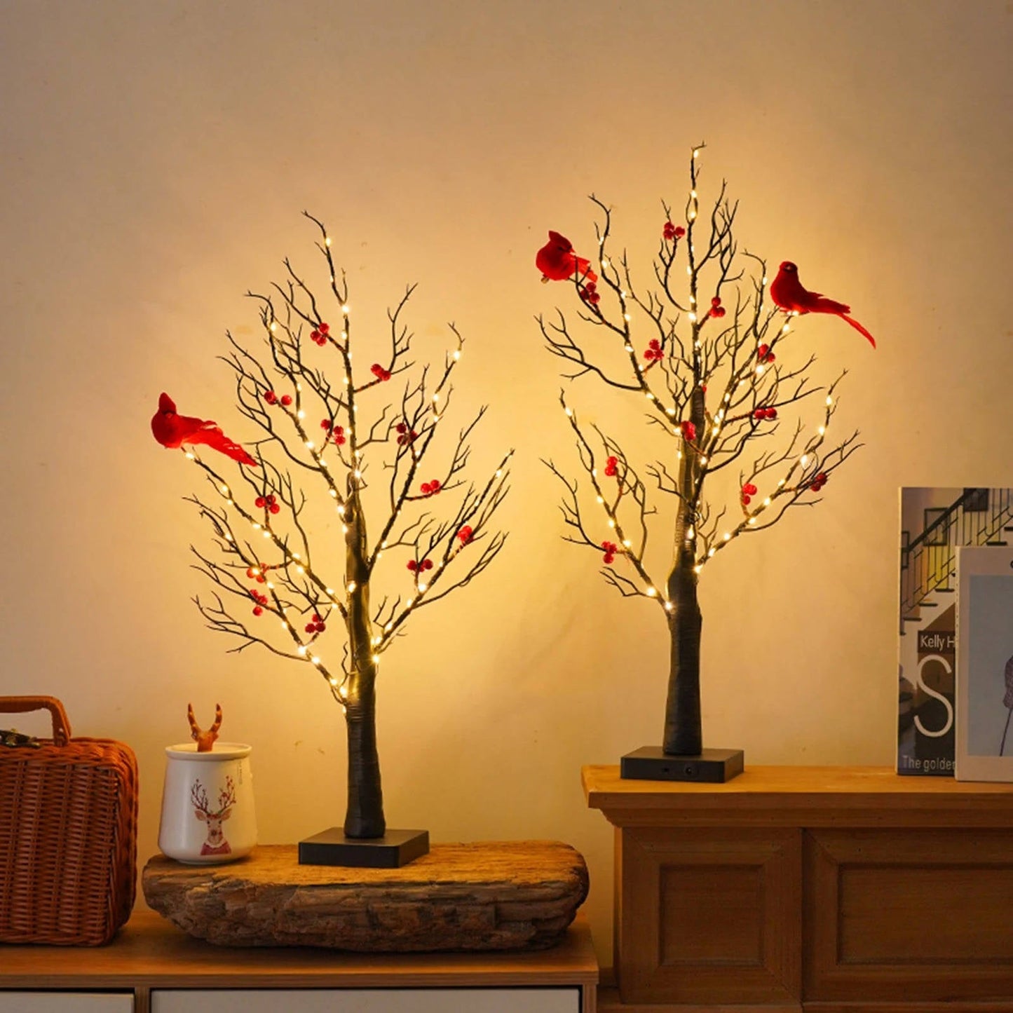 Sparkling LED Christmas Trees
