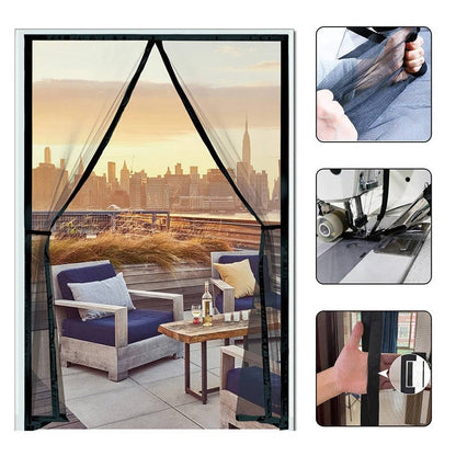 Adjustable Magnetic Mesh Screen Door