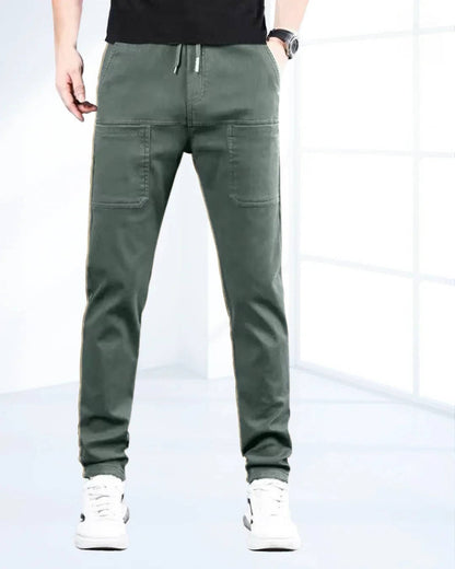 Flexible Mens Cargo Pants with Multiple Pockets