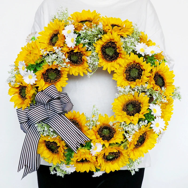 Bright Floral Circle Wreath - Befez