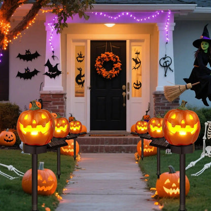 Bright LED Pumpkin Halloween Pathway Lights - Befez