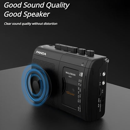 Retro Portable Cassette Radio Player with AM/FM
