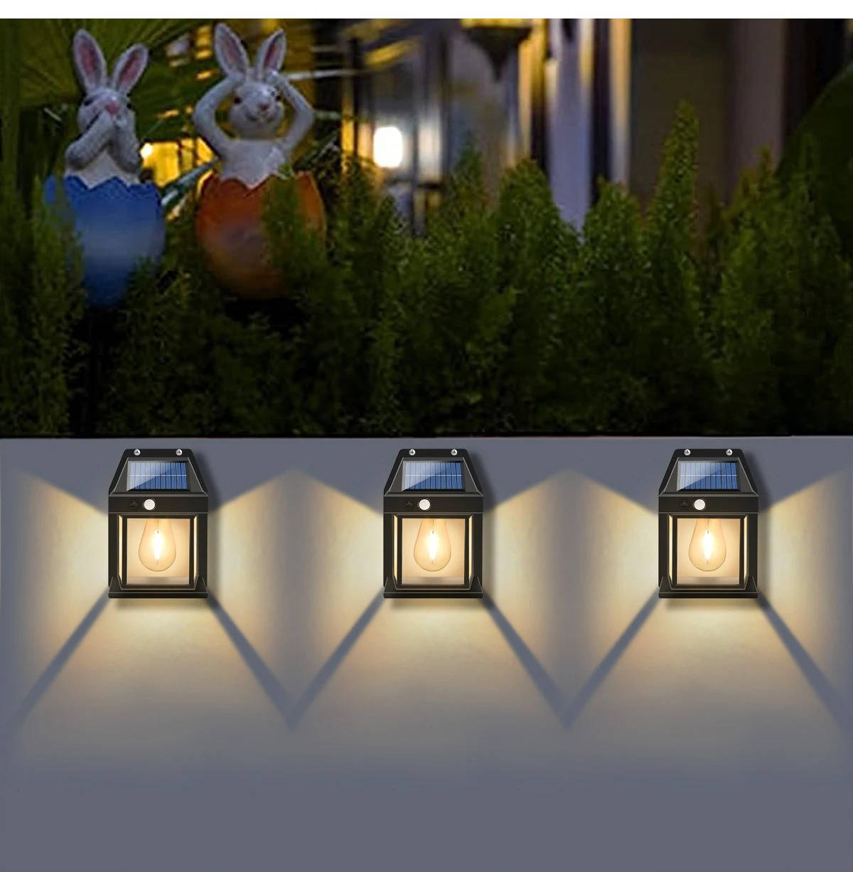 2 Pack Waterproof Outdoor Solar Lights