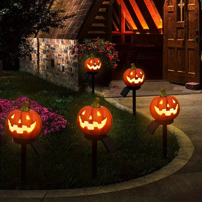 Bright LED Pumpkin Halloween Pathway Lights