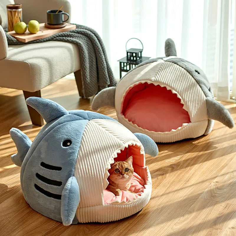 Cozy Pet Shark Hideaway Bed