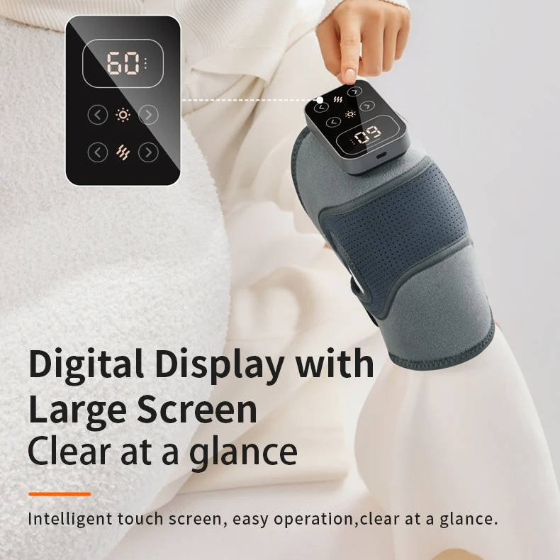 Wireless Knee Massager With Heat Therapy For Sore Muscles