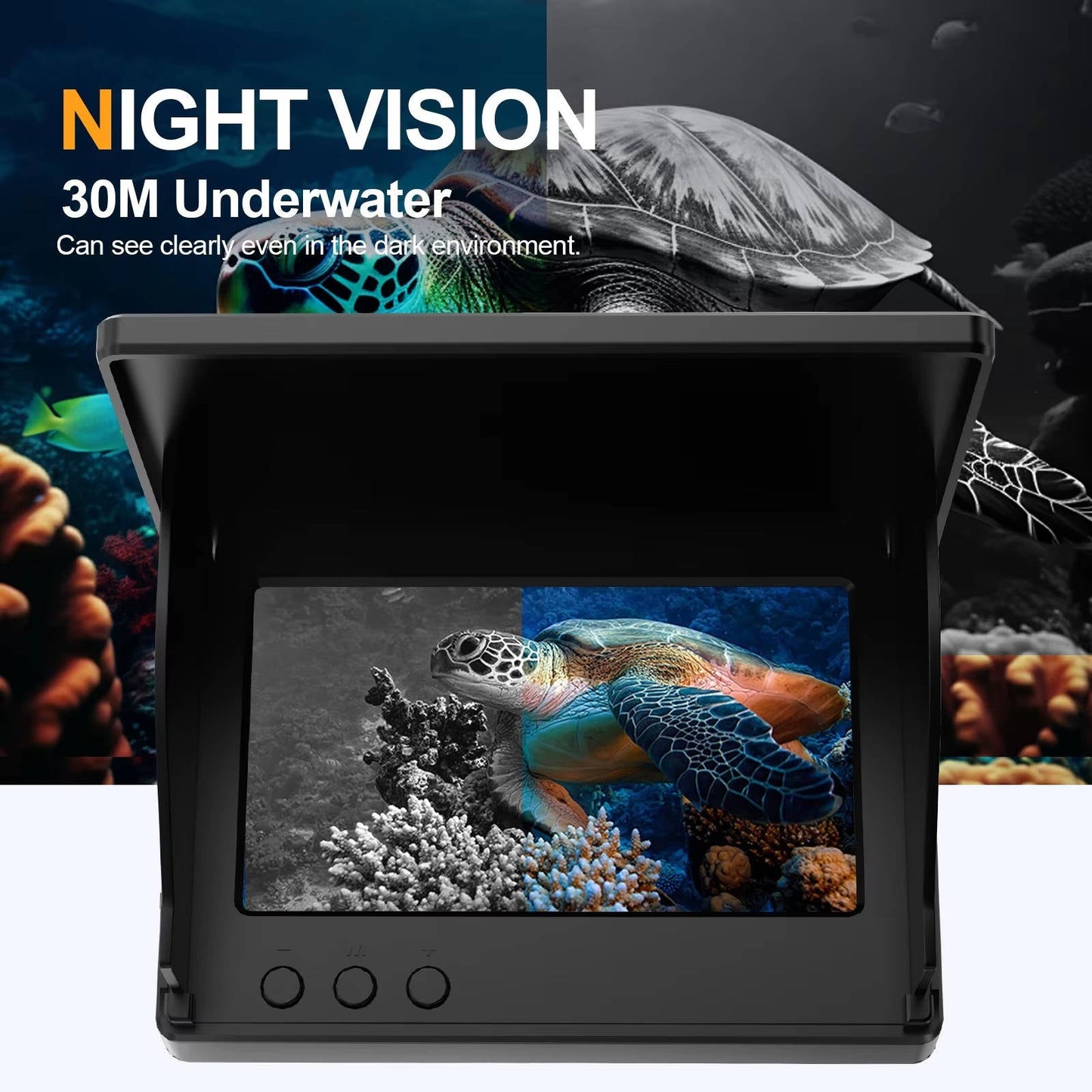 Wireless Underwater Fishing Camera with 4.3 LCD Screen
