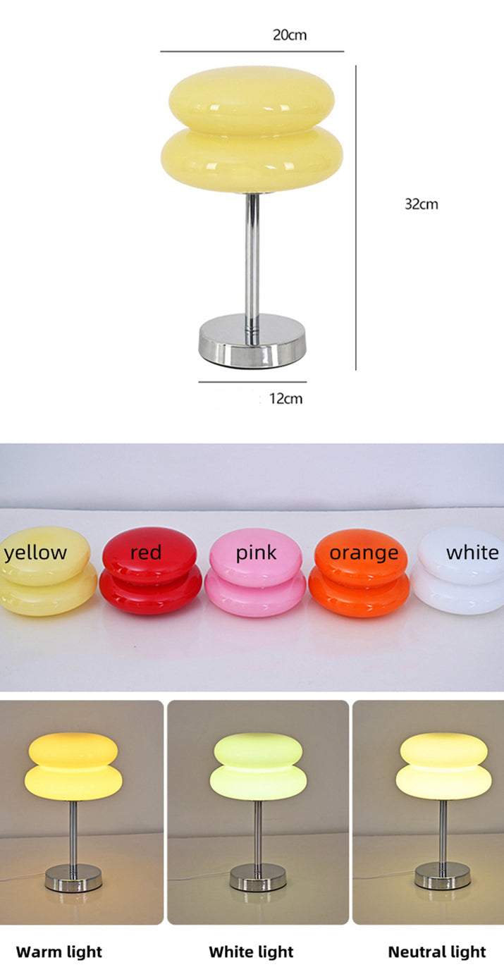Stylish Glass Desk Lamp with Soft LED Light