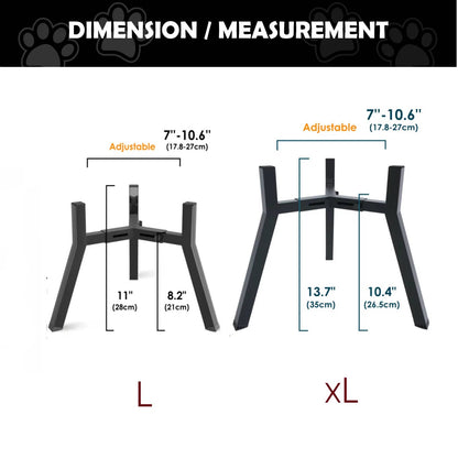 Tall Adjustable Pet Food Station