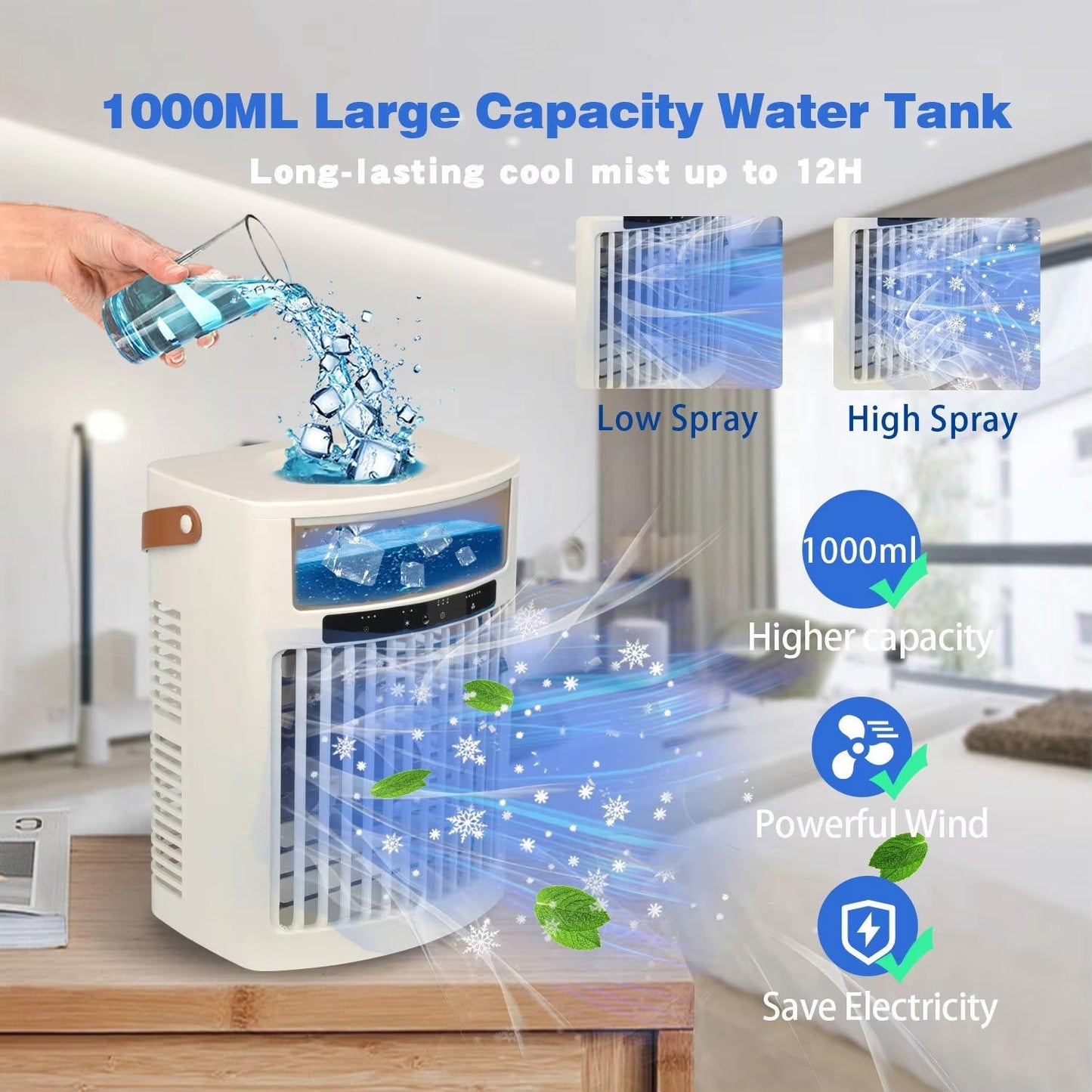 Compact Personal Air Conditioning Fan