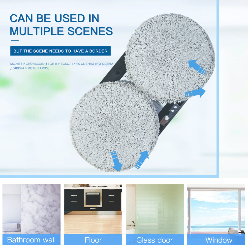 Wi-Fi Robot Glass Cleaner with Remote Auto Vacuum