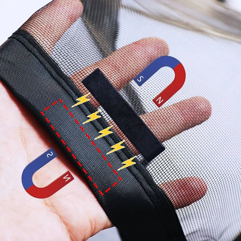 Adjustable Magnetic Mesh Screen Door