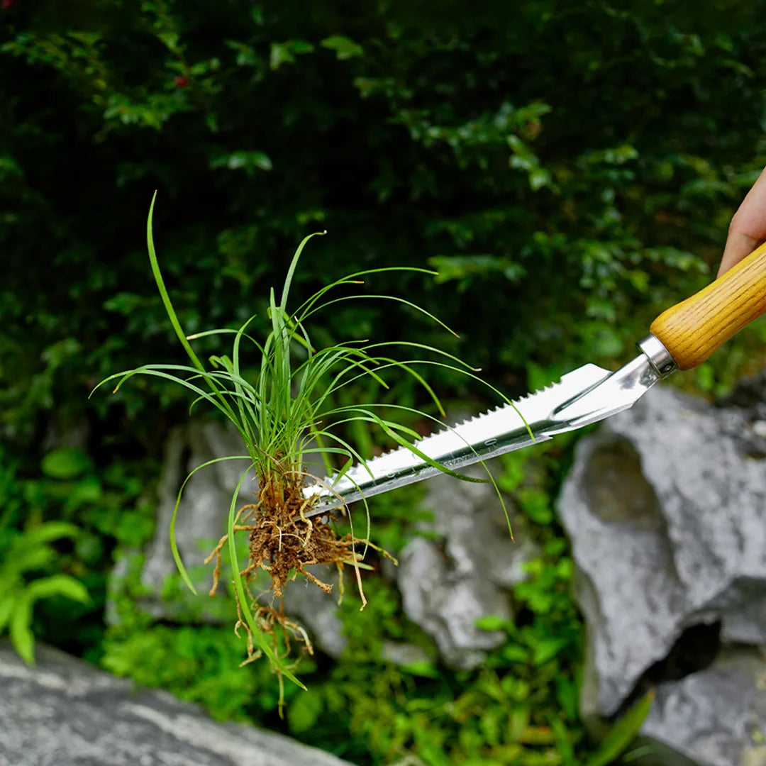 Multi-Function Garden Weeder with Wooden Handle - Befez