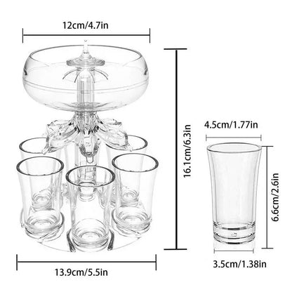 Compact 6 Piece Shot Glass Set