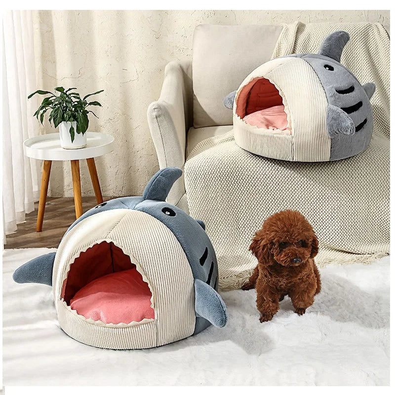 Cozy Pet Shark Hideaway Bed