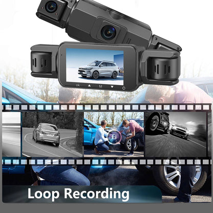 Dual Camera Car Dashboard Recorder With Night Vision