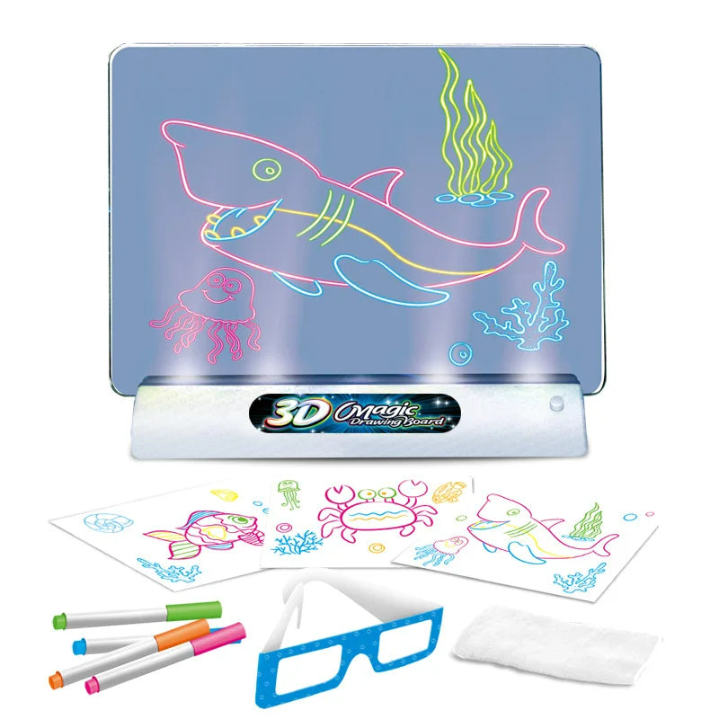 Colorful 3D LED Art Drawing Pad - Befez