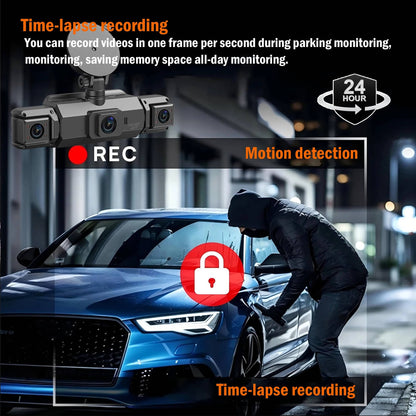 Dual Camera Car Dashboard Recorder With Night Vision
