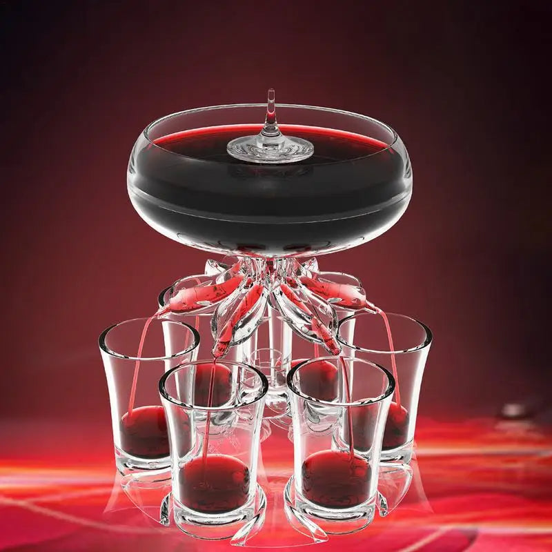 6 Piece Shot Glass Bar Dispenser - Befez