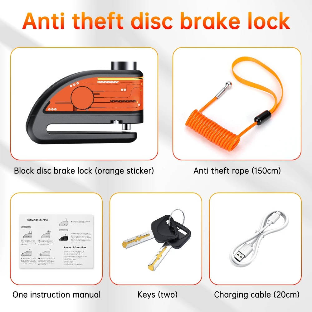 Strong Bike Disc Brake Lock